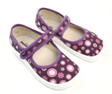 Beda Barefoot papuče Violet Flower Beda Barefoot papuče Violet Flower