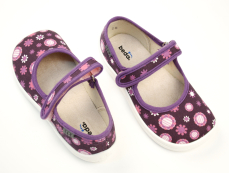 Beda Barefoot papuče Violet Flower Beda Barefoot papuče Violet Flower