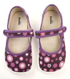 Beda Barefoot papuče Violet Flower Beda Barefoot papuče Violet Flower