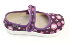 Beda Barefoot papuče Violet Flower Beda Barefoot papuče Violet Flower