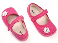 Beda Barefoot papuče Pink Shine kytka Beda Barefoot papuče Pink Shine kytka