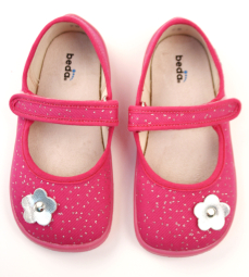 Beda Barefoot papuče Pink Shine kytka Beda Barefoot papuče Pink Shine kytka