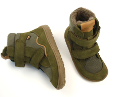 Froddo Barefoot zimní boty s membránou G3160233-2 Olive Froddo Barefoot zimní boty s membránou G3160233-2 Olive