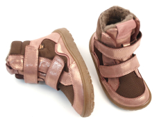 Froddo Barefoot zimní boty s membránou G3160233-9 Pink/Gold Froddo Barefoot zimní boty s membránou G3160233-9 Pink/Gold