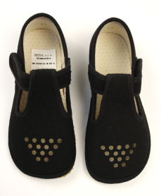 Beda Barefoot papuče Just Black Beda Barefoot papuče Just Black