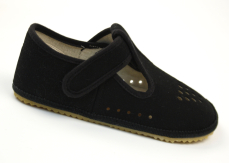 Beda Barefoot papuče Just Black Beda Barefoot papuče Just Black