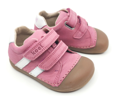Barefoot dětské tenisky Koel - Archie Leather Fuchsia