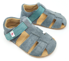Ef Barefoot sandálky Grey green Ef Barefoot sandálky Grey green
