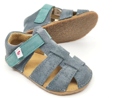Ef Barefoot sandálky Grey green Ef Barefoot sandálky Grey green