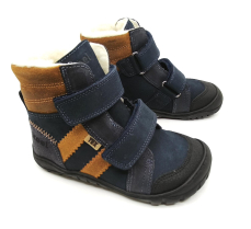 Koel barefoot Milo 3 Hydro navy Cognac Koel barefoot Milo 3 Hydro navy Cognac