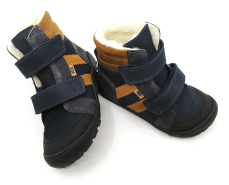 Koel barefoot Milo 3 Hydro navy Cognac Koel barefoot Milo 3 Hydro navy Cognac