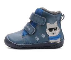 D.D.Step Barefoot zimní boty W070-52893 Royal Blue