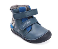 D.D.Step Barefoot zimní boty W070-52893 Royal Blue