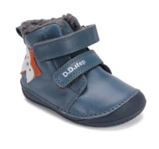 D.D.Step Barefoot zimní boty W070-52301 Bermuda Blue