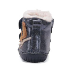 D.D.Step Barefoot zimní boty W070-52214 Royal Blue