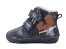 D.D.Step Barefoot zimní boty W070-52214 Royal Blue