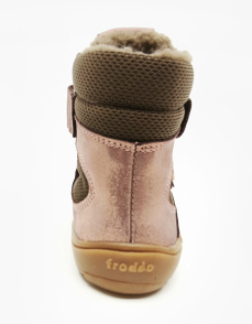 Froddo Barefoot zimní boty s membránou G3160247-8 Pink Gold Froddo Barefoot zimní boty s membránou G3160247-8 Pink Gold