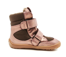 Froddo Barefoot zimní boty s membránou G3160247-8 Pink Gold Froddo Barefoot zimní boty s membránou G3160247-8 Pink Gold