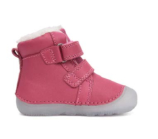 D.D.Step Barefoot zimní boty W073-52684B Dark Pink