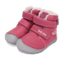 D.D.Step Barefoot zimní boty W073-52684B Dark Pink