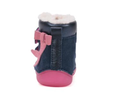 D.D.Step Barefoot zimní boty W073-52684 Royal Blue