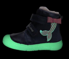 D.D.Step Barefoot zimní boty W073-52684 Royal Blue