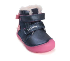 D.D.Step Barefoot zimní boty W073-52684 Royal Blue