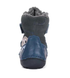 D.D.step Barefoot zimní obuv W063-52415 Bermuda Blue