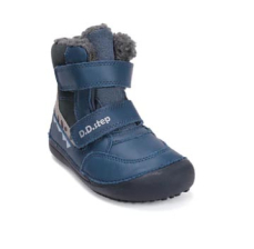 D.D.step Barefoot zimní obuv W063-52415 Bermuda Blue