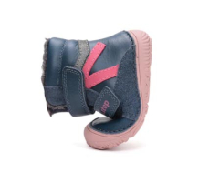 D.D.Step Barefoot zimní boty W073-52306C Royal Blue