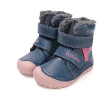 D.D.Step Barefoot zimní boty W073-52306C Royal Blue