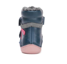 D.D.Step Barefoot zimní boty W073-52306C Royal Blue