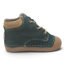 Koel Barefoot Crawl Ava Leather Wool 110 Blue Koel Barefoot Crawl Ava Leather Wool 110 Blue