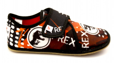 Ef barefoot chlapecké papuče 394 Trex Black Ef barefoot chlapecké papuče 394 Trex Black