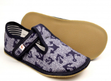 Ef barefoot chlapecké bačkory 395 Jeans Kotva Ef barefoot chlapecké bačkory 395 Jeans Kotva