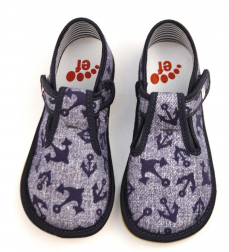 Ef barefoot chlapecké bačkory 395 Jeans Kotva Ef barefoot chlapecké bačkory 395 Jeans Kotva