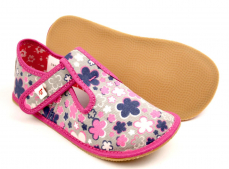 Ef barefoot dívčí bačkory 395 Květy Ef barefoot dívčí bačkory 395 Květy