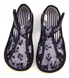 Ef Barefoot chlapecké bačkory 386 Jeans Kotva Ef Barefoot chlapecké bačkory 386 Jeans Kotva