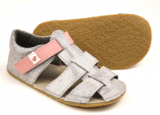 Ef Barefoot sandálky Stříbrná
