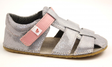 Ef Barefoot sandálky Stříbrná