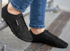 Leguano Amalfi Nero dámská barefoot obuv