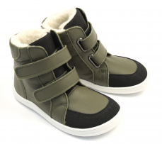 Baby Bare Shoes Febo Winter Khaki Asfaltico Baby Bare Shoes Febo Winter Khaki Asfaltico