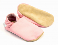 Kožené capáčky baBice barefoot - Pink Kožené capáčky baBice barefoot - Pink