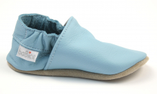 Kožené capáčky baBice barefoot - Blue Kožené capáčky baBice barefoot - Blue