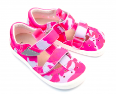 Beda Barefoot sandály Pink Military Beda Barefoot sandály Pink Military