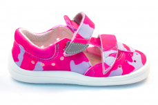 Beda Barefoot sandály Pink Military Beda Barefoot sandály Pink Military