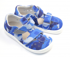 Beda Barefoot sandály Blue Military Beda Barefoot sandály Blue Military