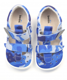 Beda Barefoot sandály Blue Military Beda Barefoot sandály Blue Military