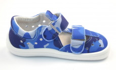 Beda Barefoot sandály Blue Military Beda Barefoot sandály Blue Military
