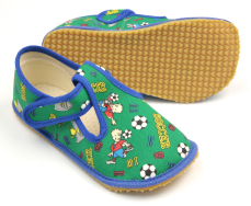 Beda Barefoot papučky z.fotbal Beda Barefoot papučky z.fotbal